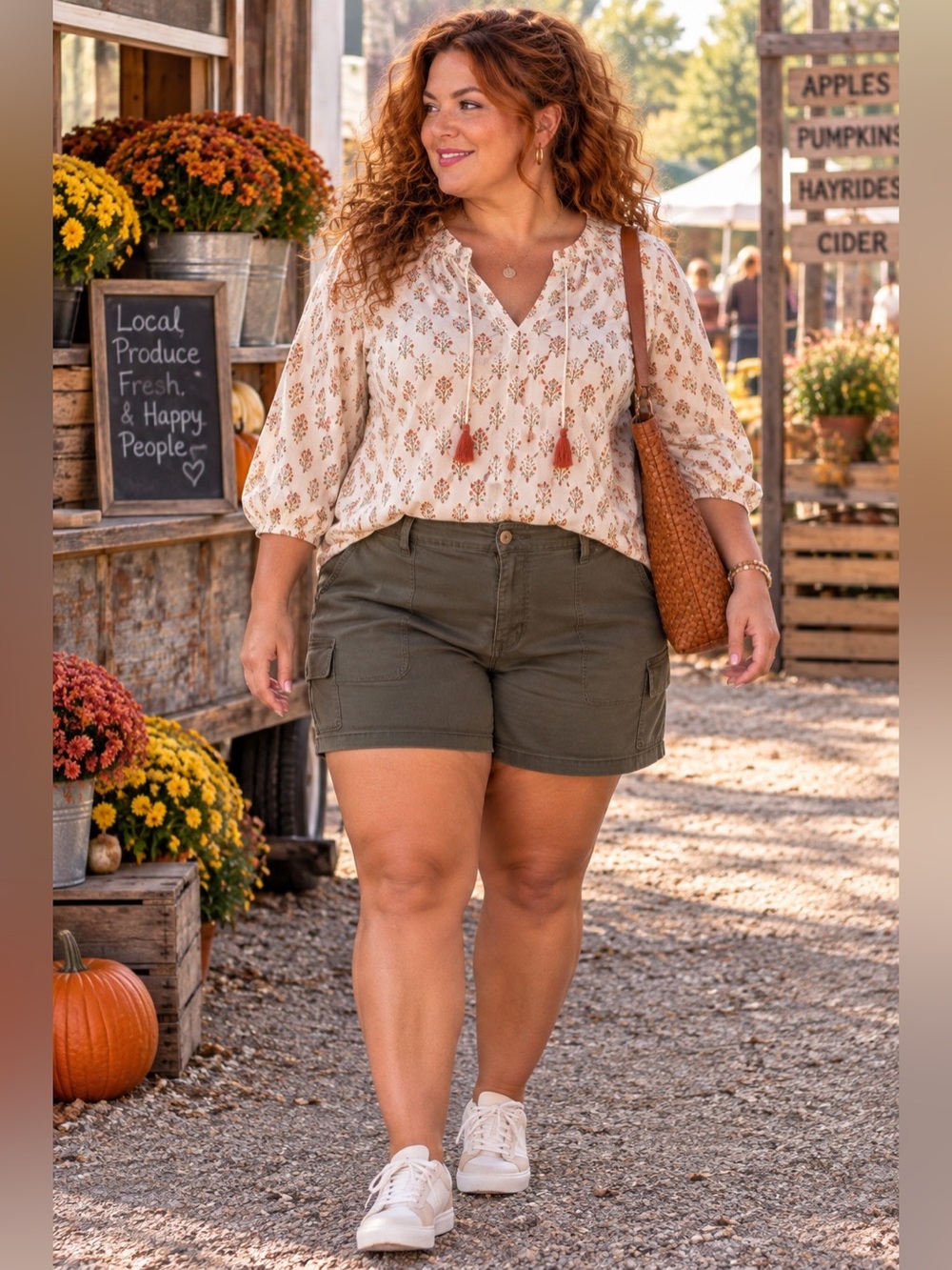 Maurices Olive Green Cargo Shorts 20W Plus Size Utility Casual